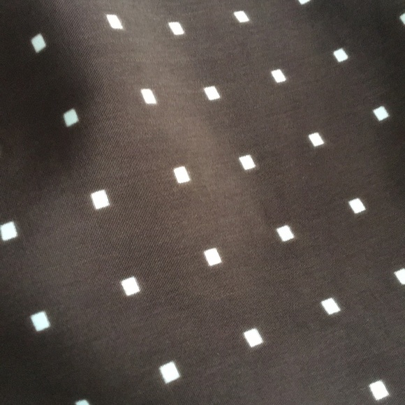 Susan Graver Sz 2-NWOT  Brown Square Dots Top - Picture 6 of 7